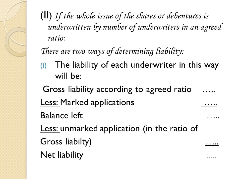 Underwrite a share issue definition bible